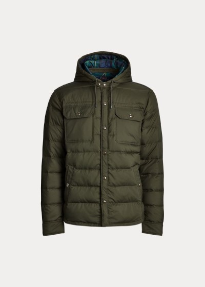 Chaquetas De Plumas Polo Ralph Lauren Hombre Verde Oliva - Quilted - ITMXL0269